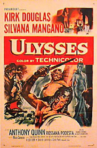 율리시즈. Ulysses (실바나 망가노, 커크 더글라스, 앤소니 퀸) 앨범 표지